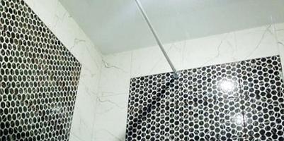 Матовый натяжной потолок в ванную 8 кв.м