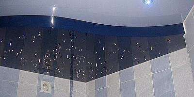 Потолок звездное небо в ванную 7 кв.м